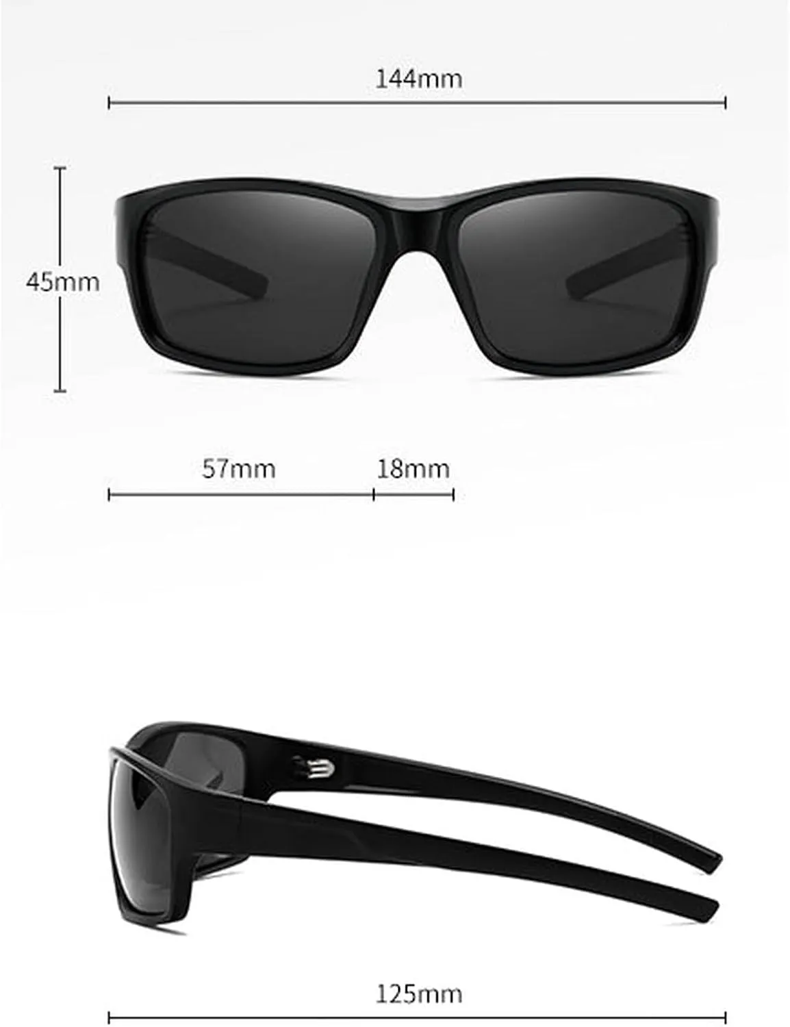 Polarized Sports Sunglasses for Men Women Cycling Fishing Wrap Around Sunglasses UV400 Protection