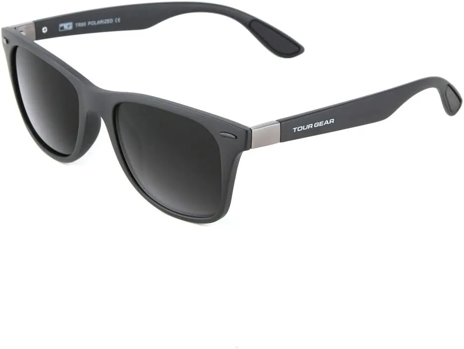 Polarized Sports Sunglasses - Matte Black for Men Women Cycling Running Driving Fishing Golf Baseball Glasses (TG120552)