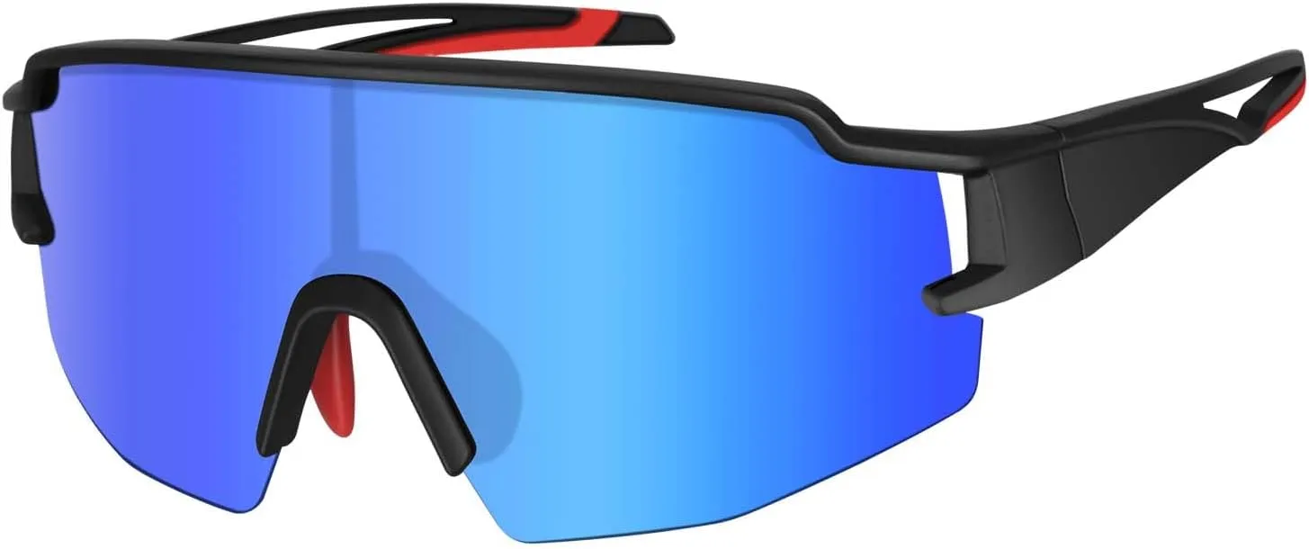 Polarized Sunglasses for Men and Women, Sports Cycling Glasses Running Biking Baseball Fishing UV400 Protection