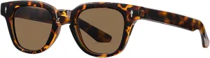 Polarized Sunglasses for Men Women Trendy Retro Shades, Large Frame Sunnies for Travelling Driving Fishing