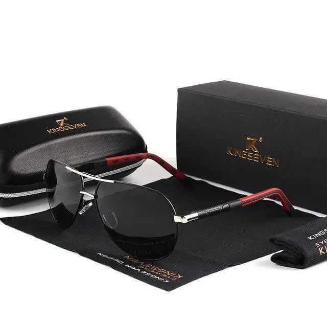 Polarized Unisex Sunglasses with Silicone and Aluminum Alloy Frame