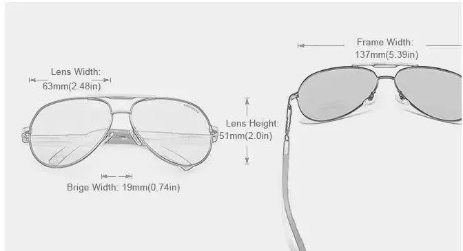 Polarized Unisex Sunglasses with Silicone and Aluminum Alloy Frame