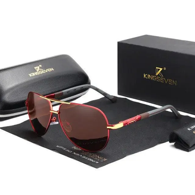 Polarized Unisex Sunglasses with Silicone and Aluminum Alloy Frame