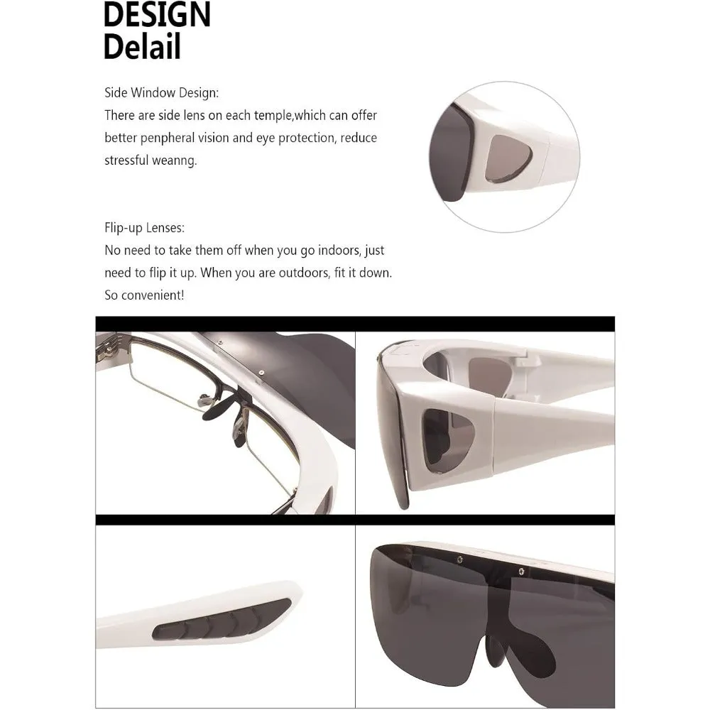 Polarized Wraparound Fitover Sunglasses A180
