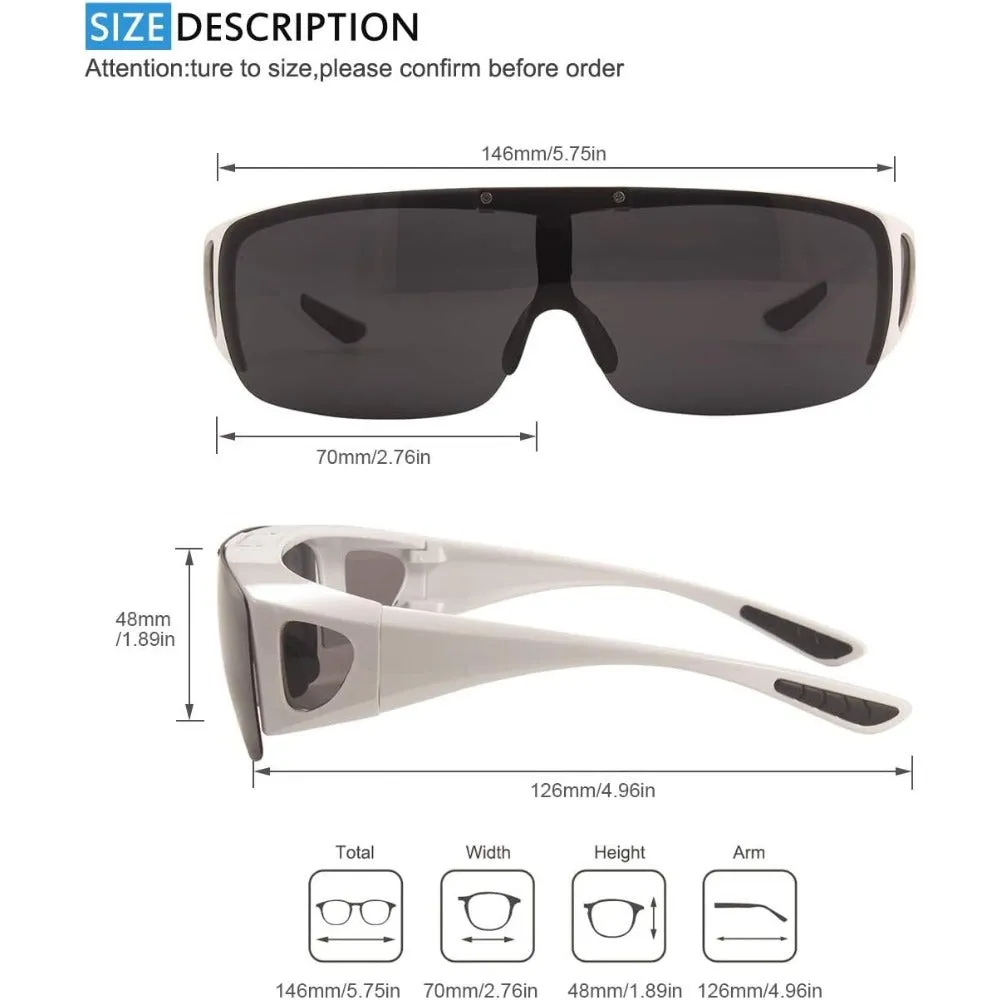 Polarized Wraparound Fitover Sunglasses A180