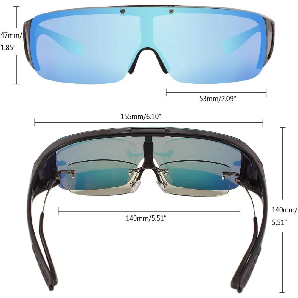 Polarized Wraparound Fitover Sunglasses A180