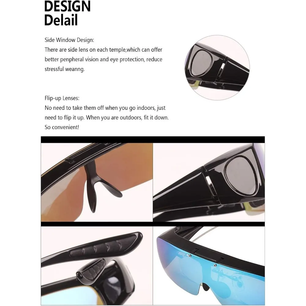 Polarized Wraparound Fitover Sunglasses A180