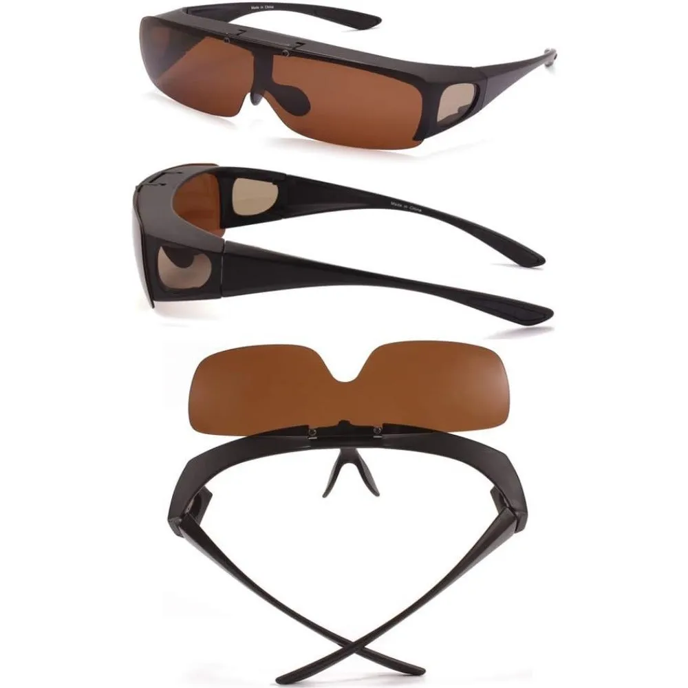 Polarized Wraparound Fitover Sunglasses A180