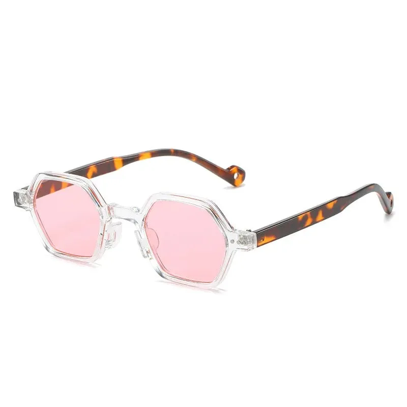Polygon Frame Small Size Fashion Sunglasses for Women