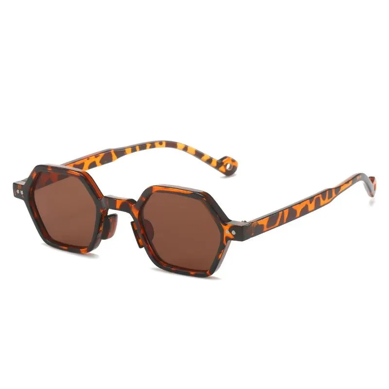 Polygon Frame Small Size Fashion Sunglasses for Women