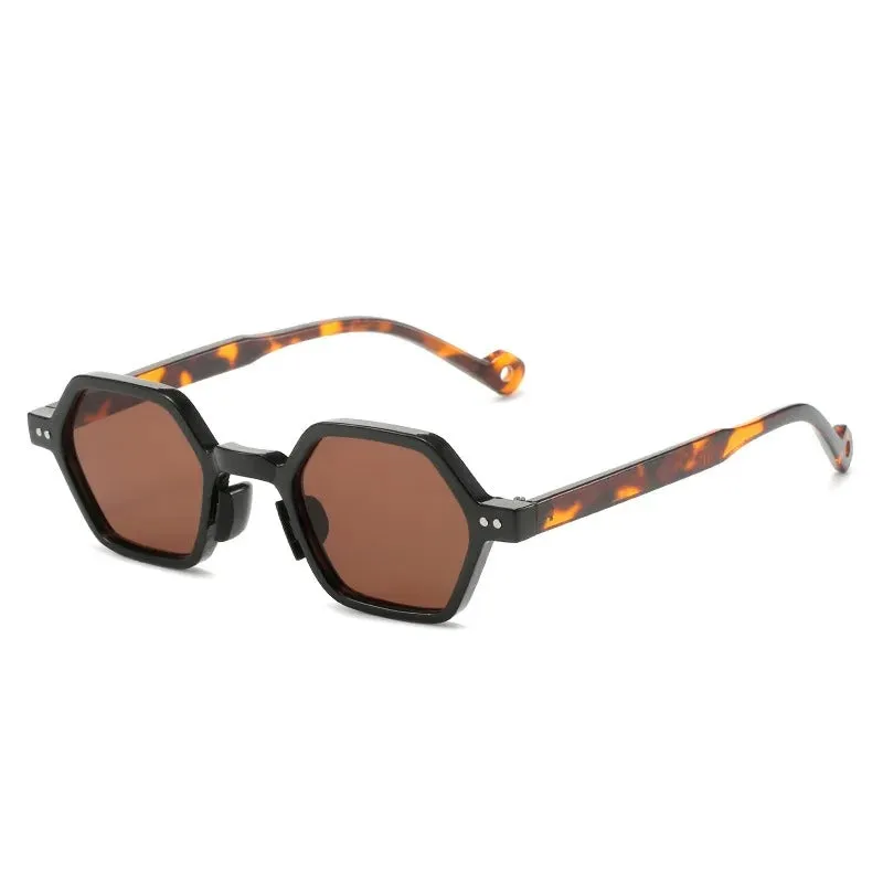 Polygon Frame Small Size Fashion Sunglasses for Women