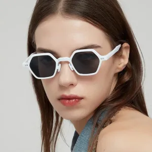 Polygon Frame Small Size Fashion Sunglasses for Women