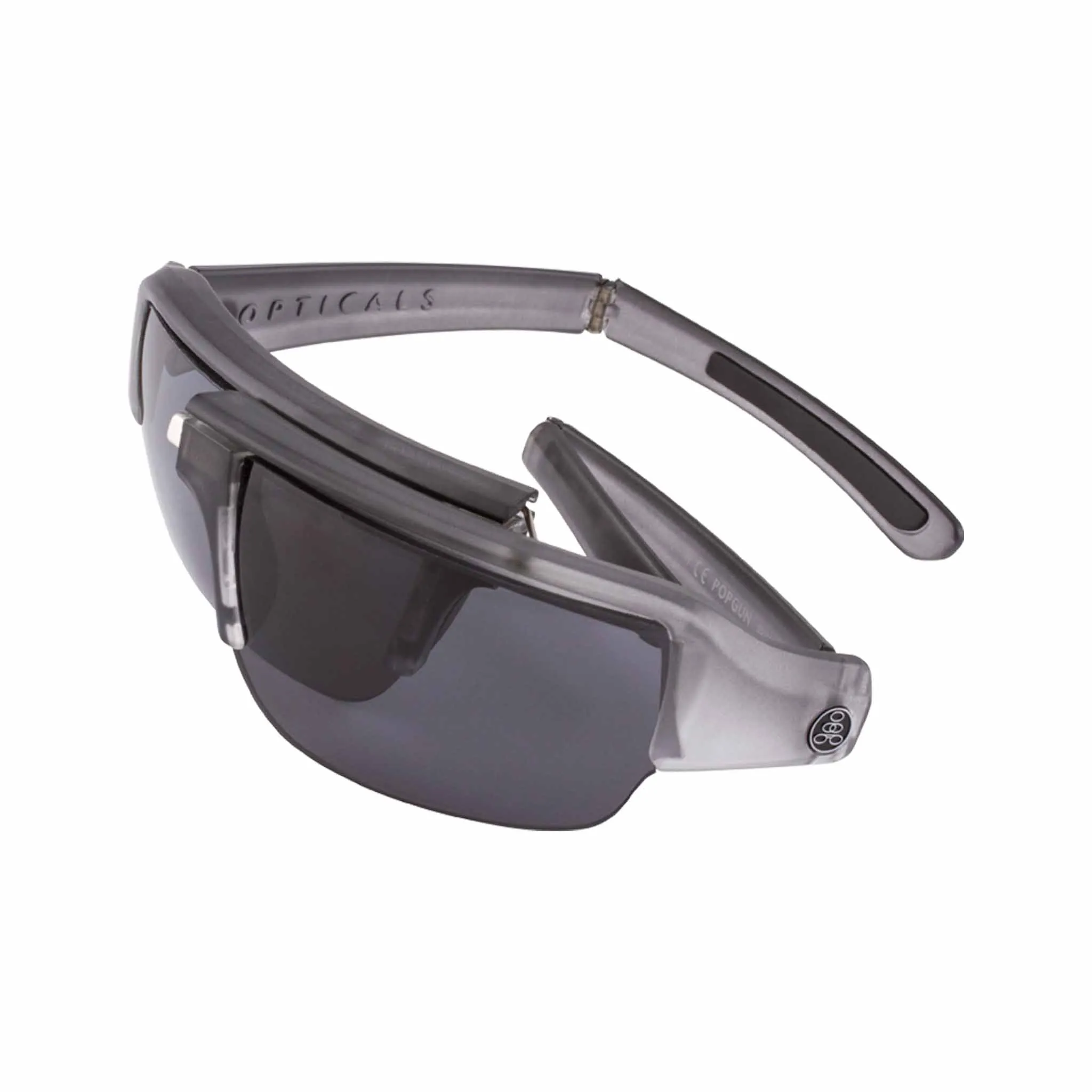 POPGUN | Polarized, Matte Smoke/Black Crystal, Gray Lens