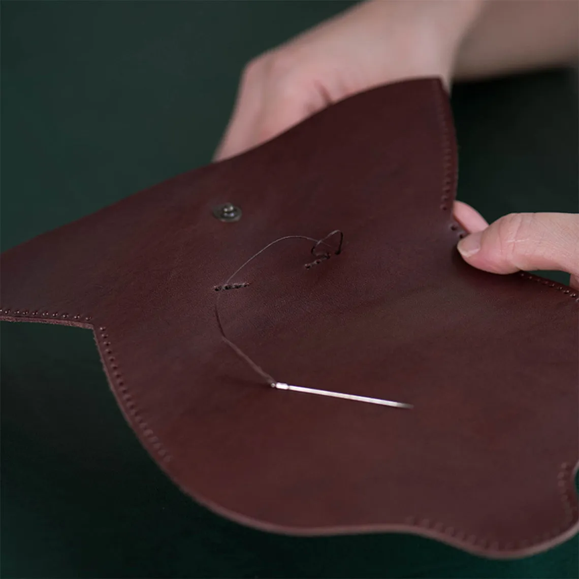 POPSEWING® Full Grain Leather Eyeglasses Case DIY Kit