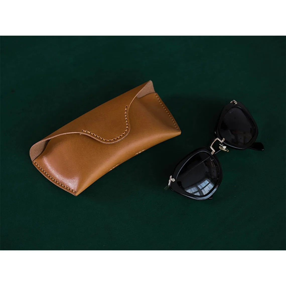 POPSEWING® Full Grain Leather Eyeglasses Case DIY Kit