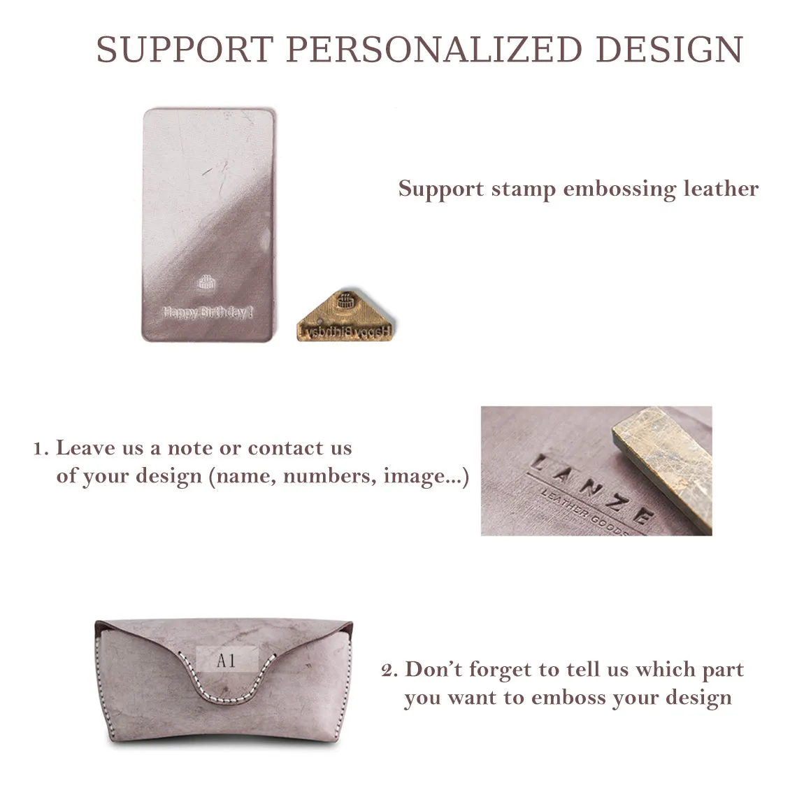 POPSEWING® Full Grain Leather Eyeglasses Case DIY Kit