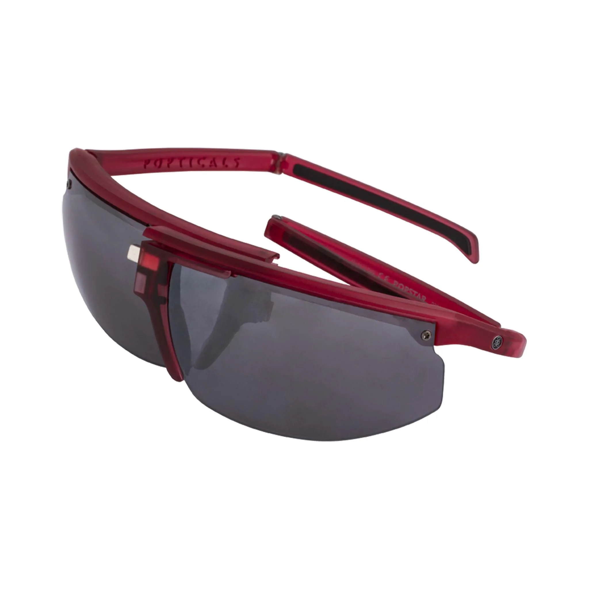 POPSTAR | Polarized, Matte Red Crystal, Silver Mirror