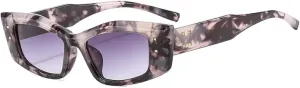 Popular Fashion Sunglasses for Women Retro Gradient Uv400 Trending Rivets