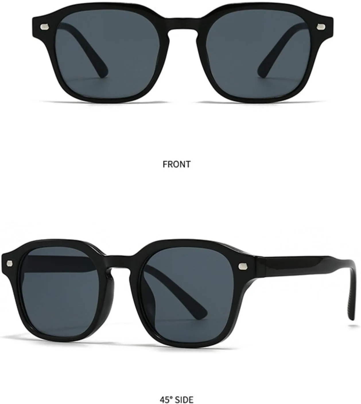 Popular Fashion Sunglasses Women Retro Rivets Yellow Blue Shades Uv400 Men Sun Glasses