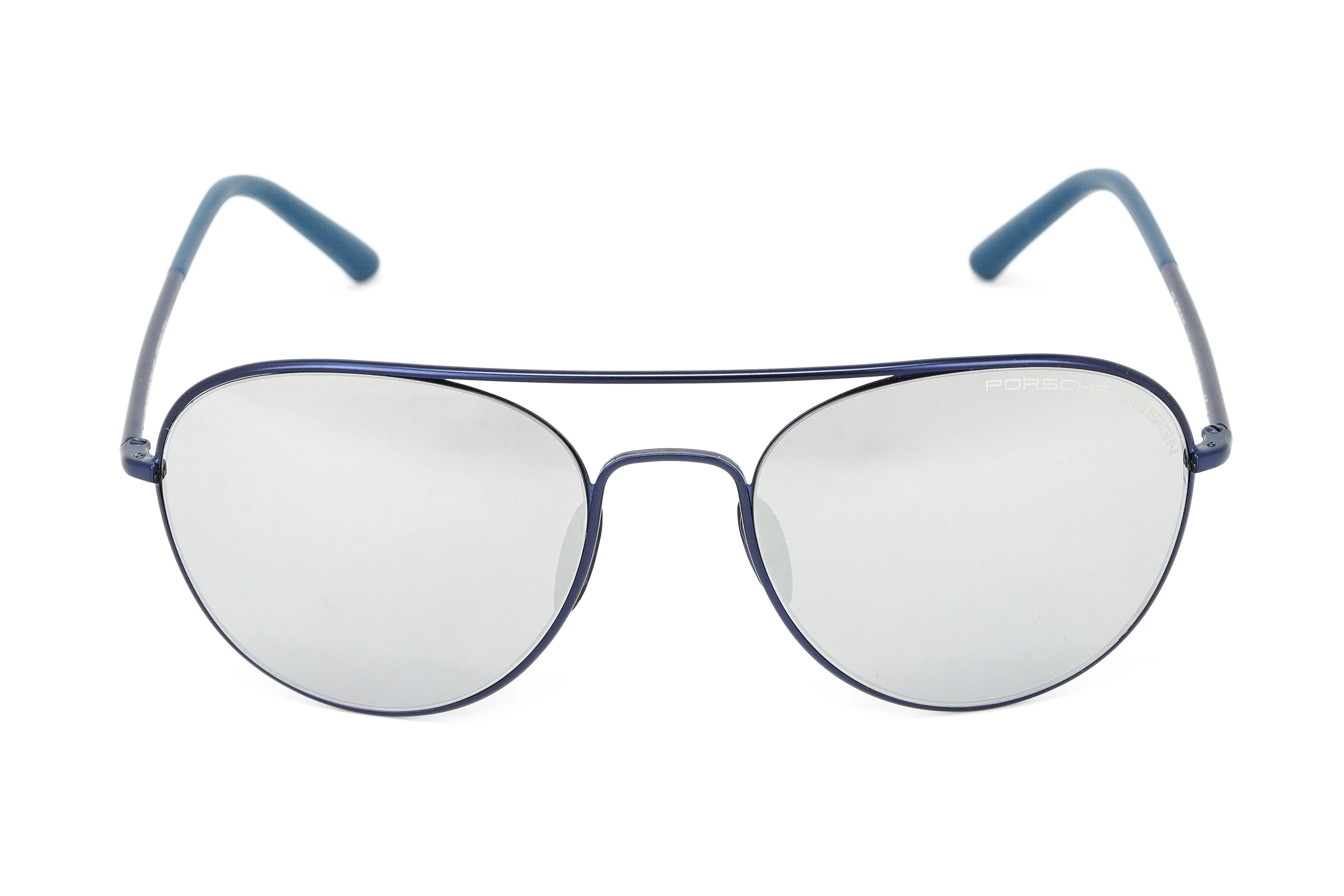 Porsche Design Unisex Sunglasses Pilot Blue Mirror Lenses P8606 A