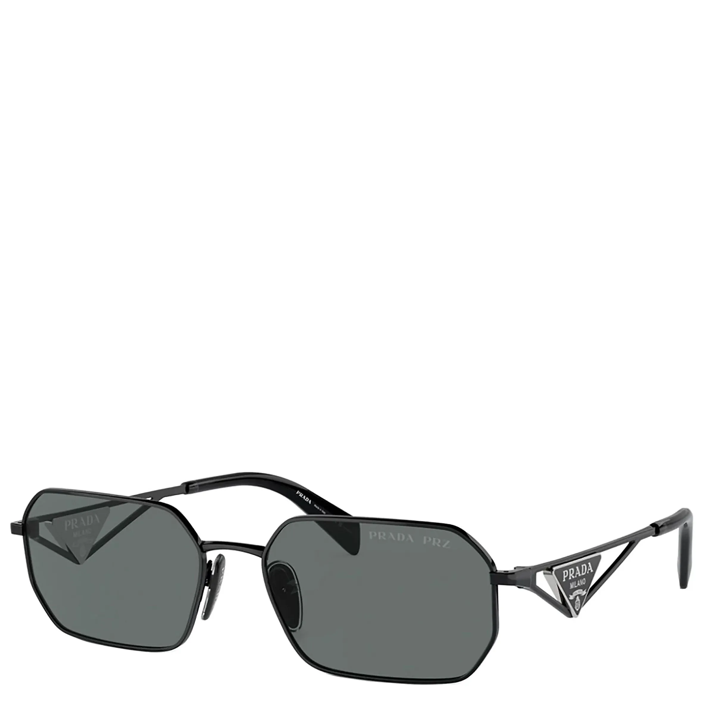 PRADA PRA51S Rectangle Logo Polarised, Black