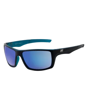 Primp Polarised Sunglasses in Black Xtal & Grey Blue Fusion