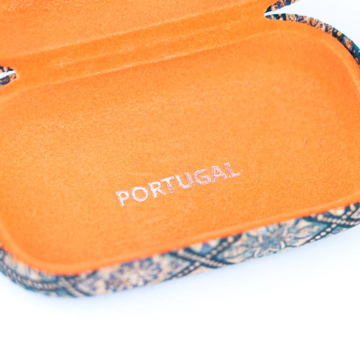 Printed Cork Contact Lens Case , Compact Design with Mirror （24units）L-105-MIX-24