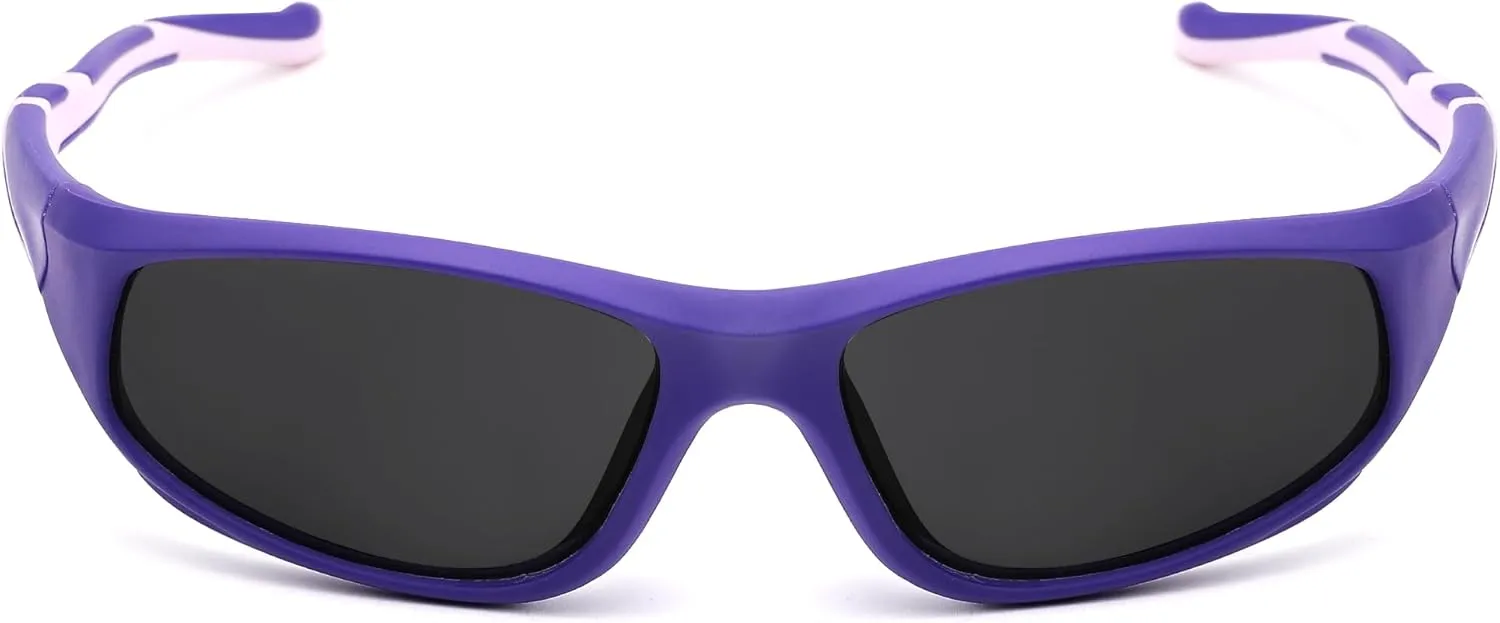 Pro Acme Kids Sunglasses for Boys Girls, Polarized Sports Baseball Sunglasses Unbreakable Shades for Children Age 4-10