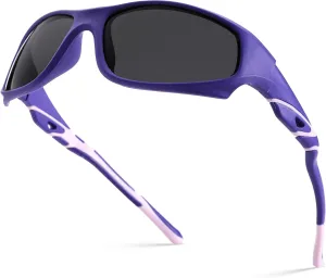 Pro Acme Kids Sunglasses for Boys Girls, Polarized Sports Baseball Sunglasses Unbreakable Shades for Children Age 4-10