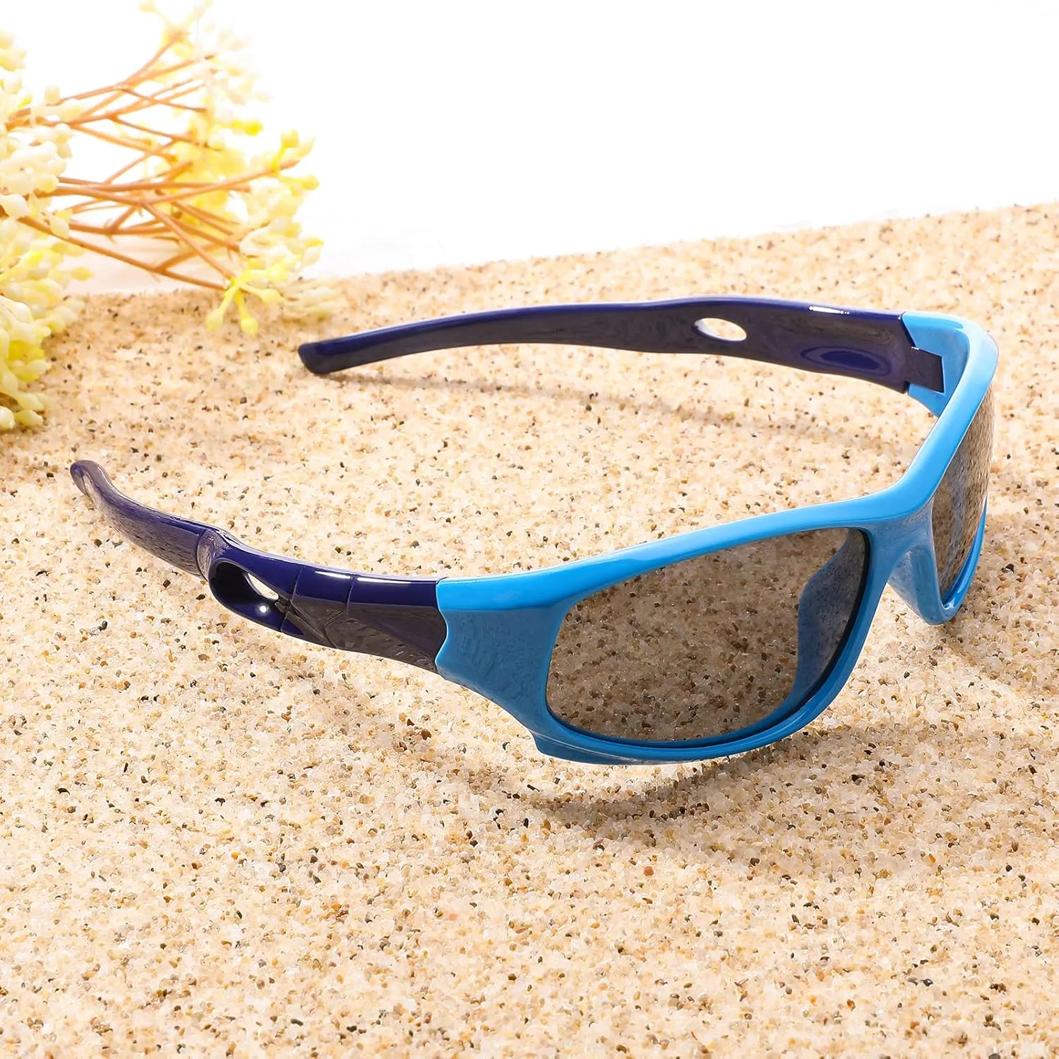 Pro Acme Kids Sunglasses for Boys Girls, Polarized Sports Youth Sunglasses with Strap for Kids Ages 3-12
