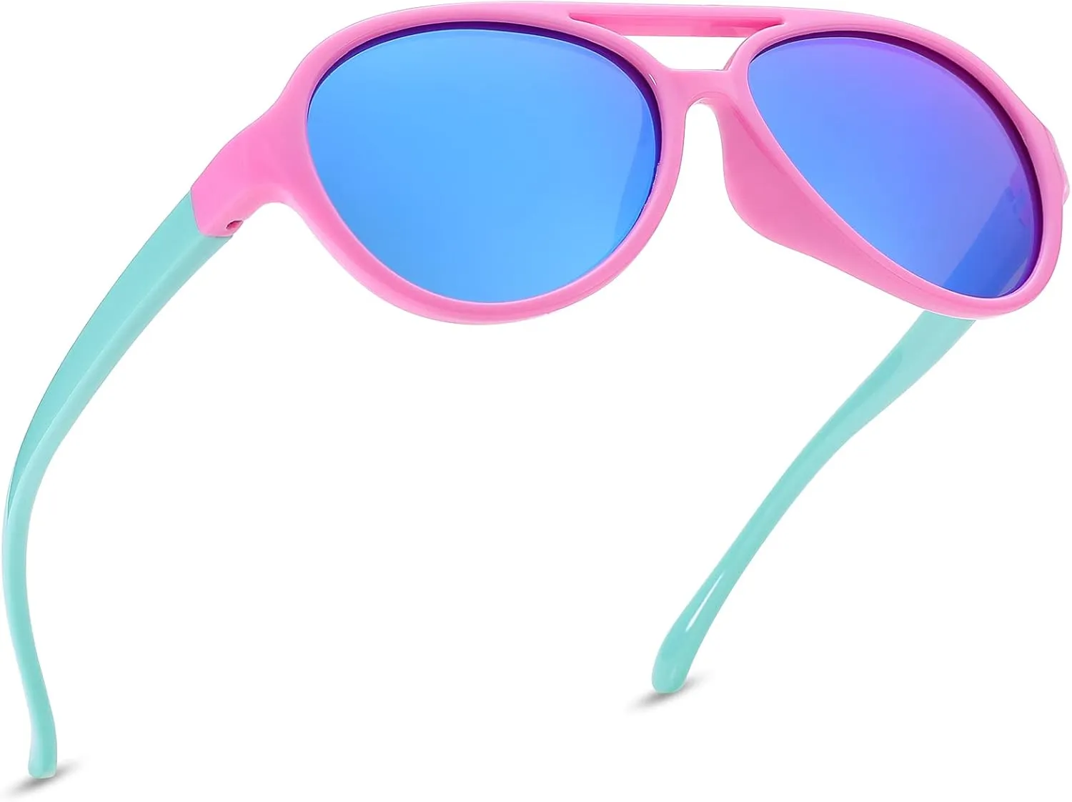 Pro Acme Polarized TPEE Durable Aviator Kids Sunglasses for Boys Girls Soft Rubber Flexible Frame Protective Eyewear Age 3-8