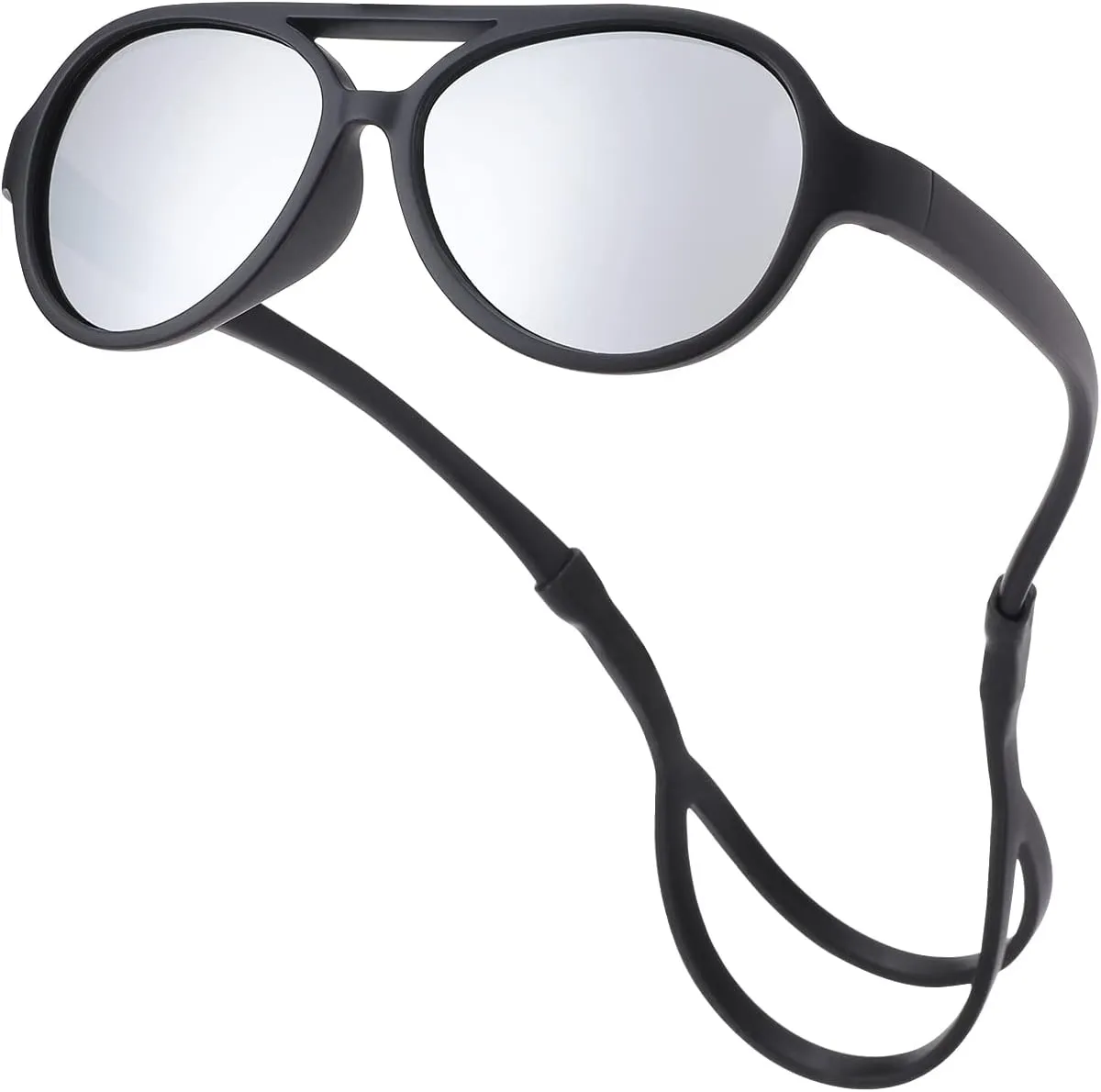 Pro Acme Polarized TPEE Durable Aviator Kids Sunglasses for Boys Girls Soft Rubber Flexible Frame Protective Eyewear Age 3-8
