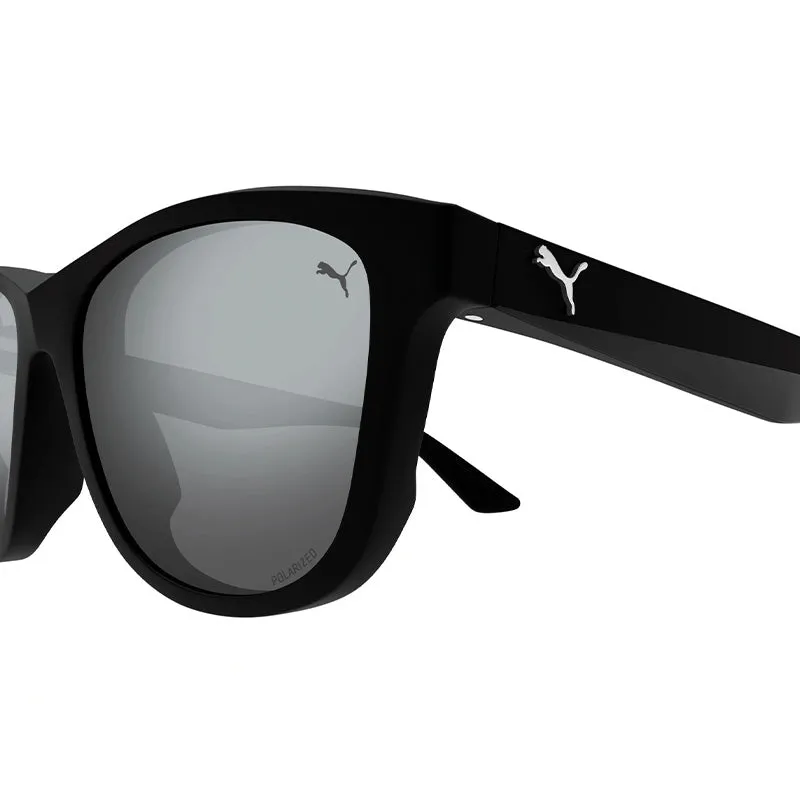 PUMA PU0401S Black/Black/Silver Sunglasses