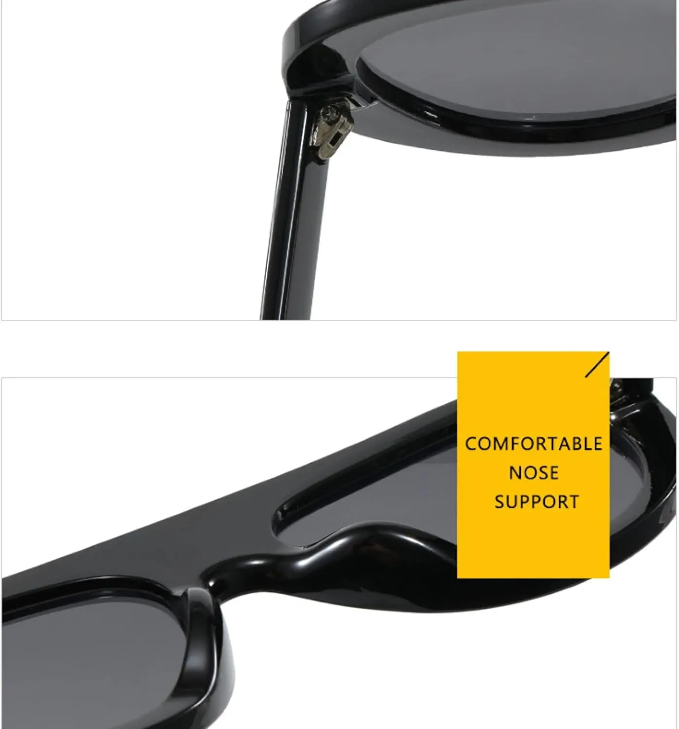 Punk Oval Sunglasses for Women Luxury Steampunk Round for Retro Outdoor Uv400