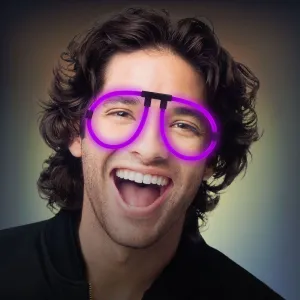 Purple Glow Eyeglasses
