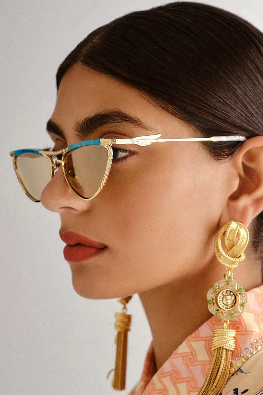 PYRAMID PARAMOUR SUNGLASSES TURQUOISE MARBLE