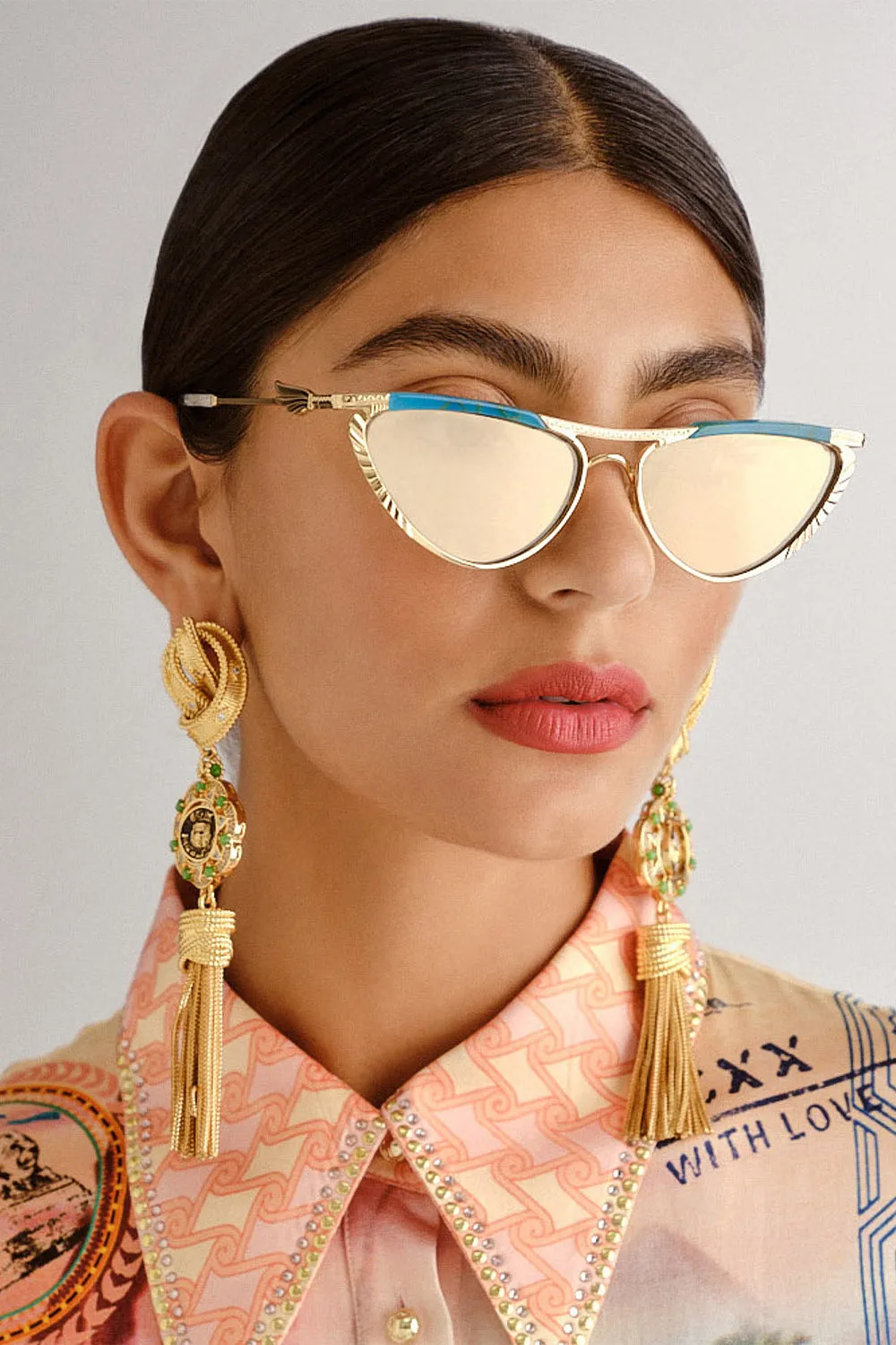 PYRAMID PARAMOUR SUNGLASSES TURQUOISE MARBLE