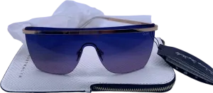 Quay Gold/Blue Get Right Sunglasses