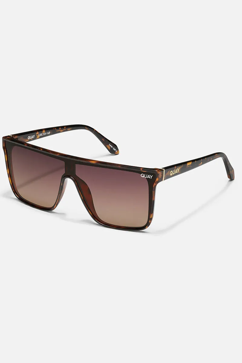 QUAY Nightfall Sunglasses - tort / brown pol