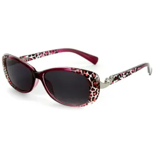 "Lynx" Full Lens (NON-BIFOCAL) Rx-Able Women's Animal Print Reading Sunglasses