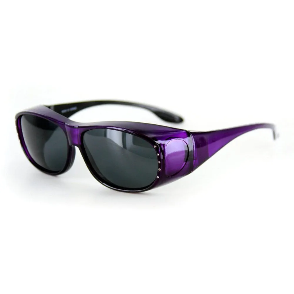 "Rhinestone Hideaways" Over-Prescription Polarized Sunglasses