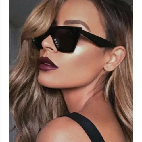 "The Edge" Brown Thick Frame Designer Sunglasses