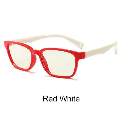 Ralferty Kids Square Eyeglasses Anti-blue Light TR90 Flexible M8140