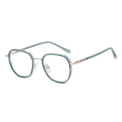 Ralferty Unisex Full Rim Irregular Square Alloy Eyeglasses D829