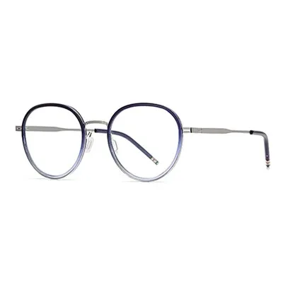 Ralferty Unisex Full Rim Round Acetate Alloy Eyeglasses D819