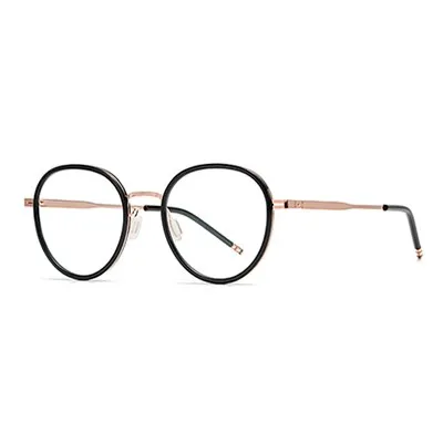 Ralferty Unisex Full Rim Round Acetate Alloy Eyeglasses D819
