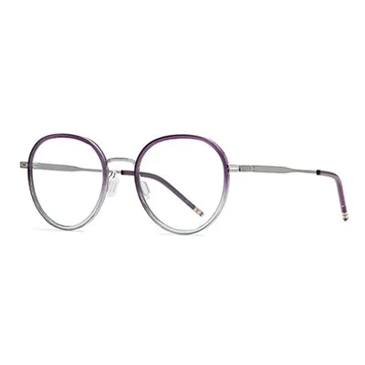 Ralferty Unisex Full Rim Round Acetate Alloy Eyeglasses D819