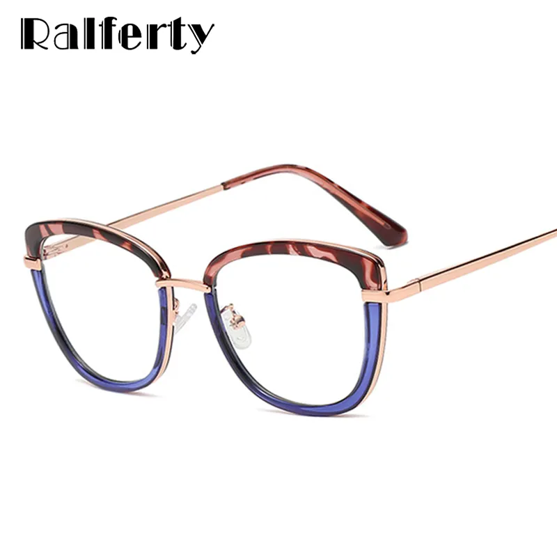 Ralferty Women's Eyeglasses Cat Eye Anti Blue Light TR90 D609