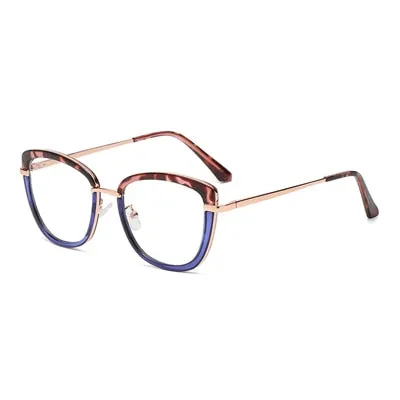 Ralferty Women's Eyeglasses Cat Eye Anti Blue Light TR90 D609