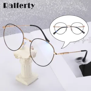 Ralferty Women's Full Rim Round Square Alloy Eyeglasses F95950